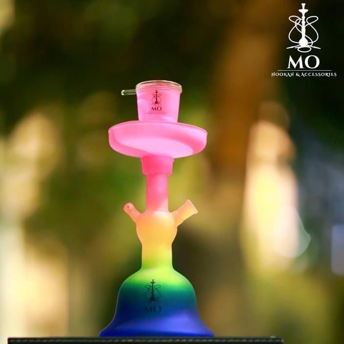 MO Glass Shisha Glaze  Rainbow  ارجيلة ام او الزجاجية ملونة