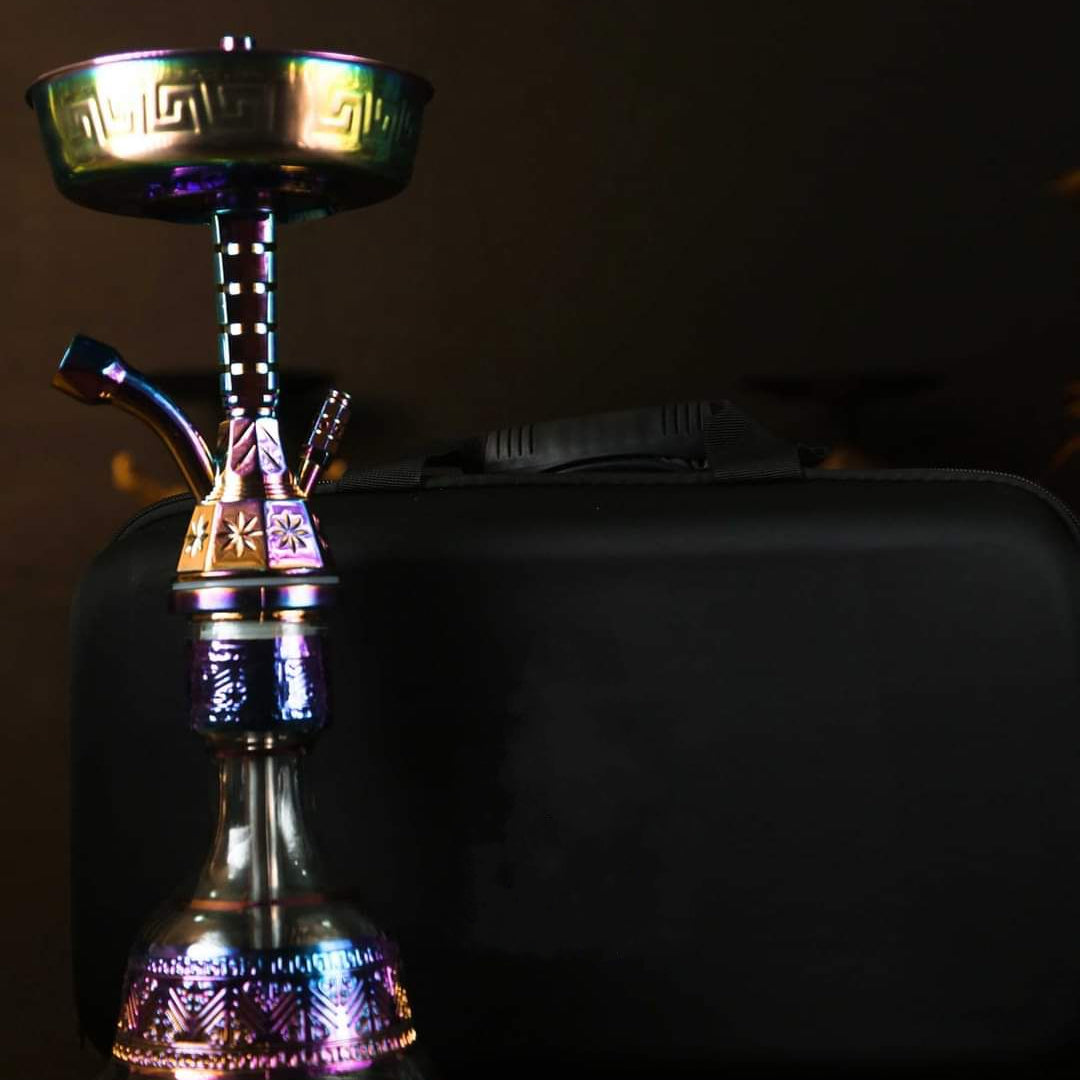 Galaxy Copper Shisha with Case (Travel Set)  أرجيله نحاس جالاكسي مع شنطة